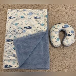 Baby Blanket & C Shaped Pillow